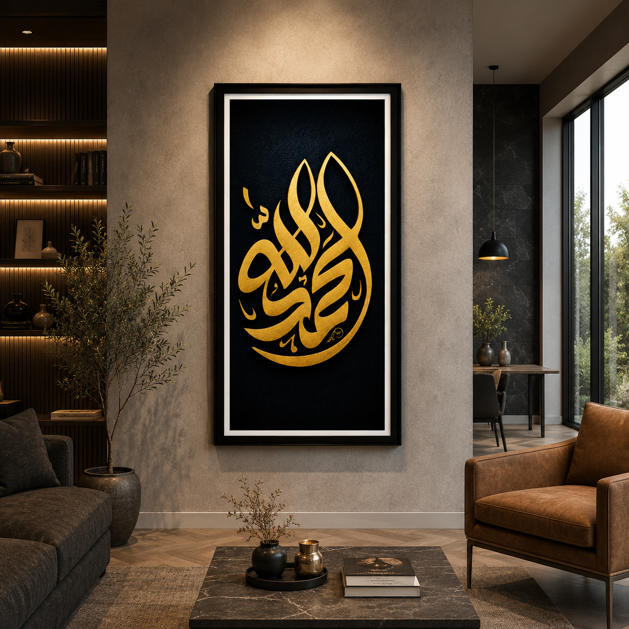 ✨ Islamic Wall Art – Alhamdulillah | Premium 3D Look