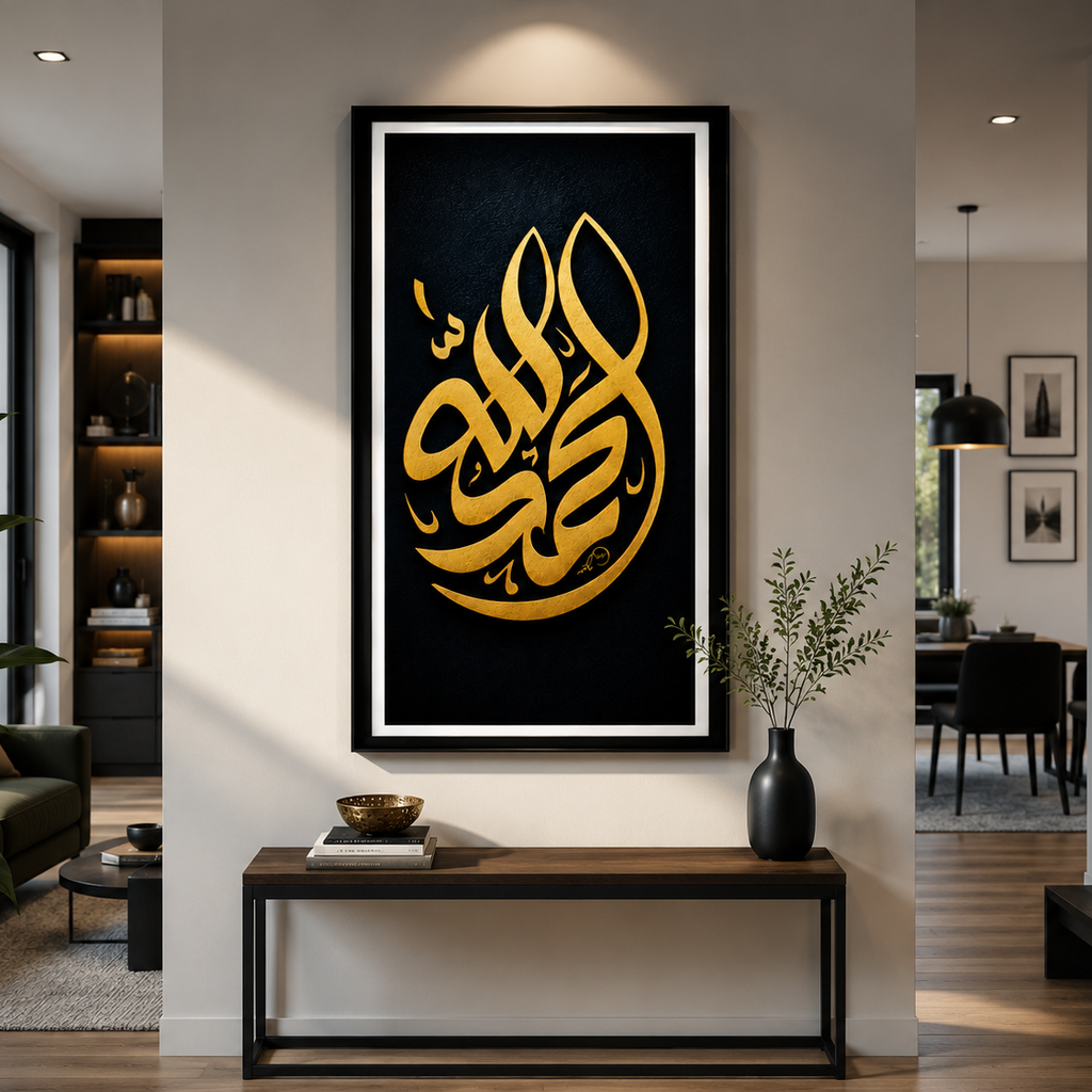✨ Islamic Wall Art – Alhamdulillah | Premium 3D Look