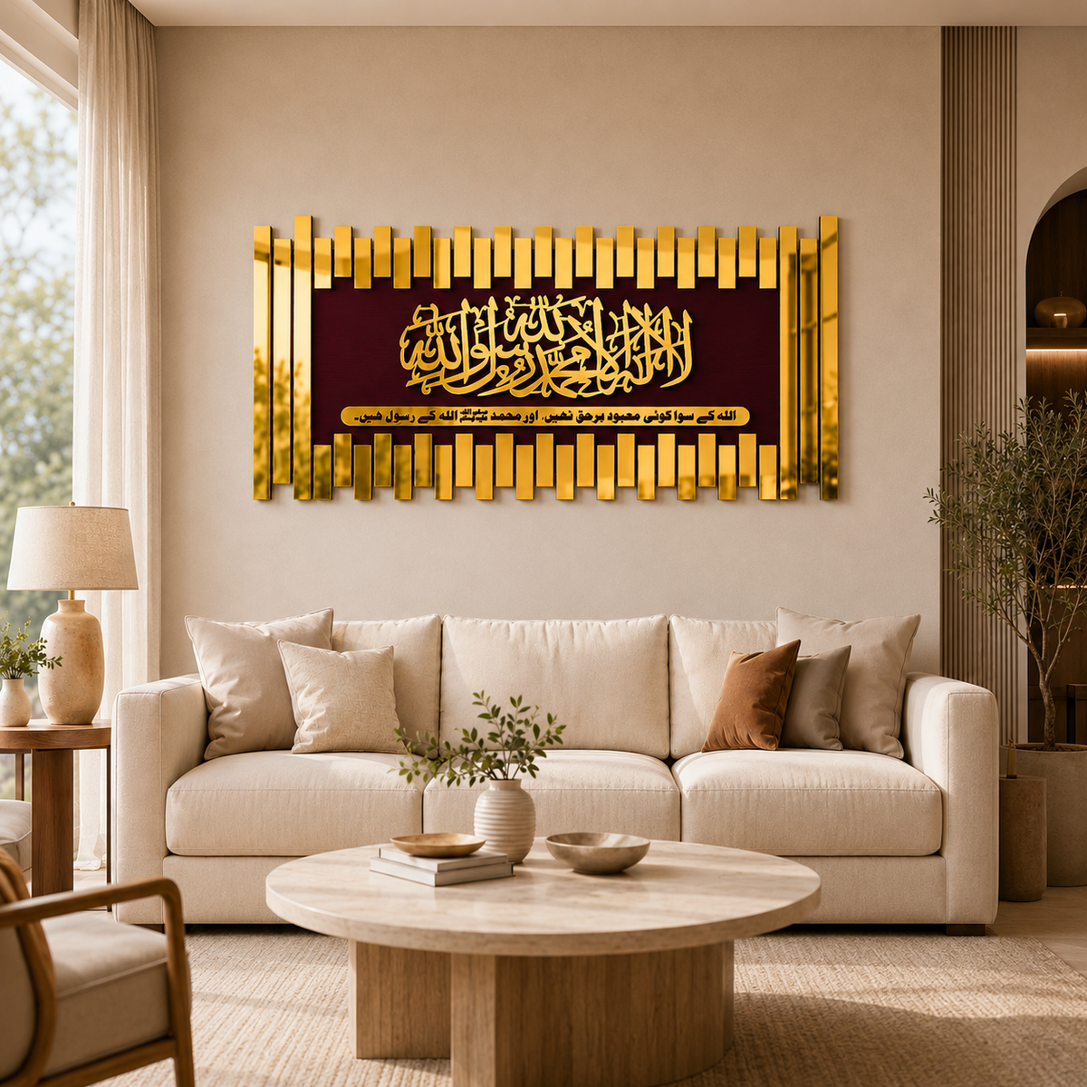 ✨ Kalma Tayyaba Islamic Wall Art – Premium 3D Décor
